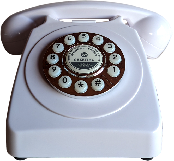 téléphone blanc livre d'or audio